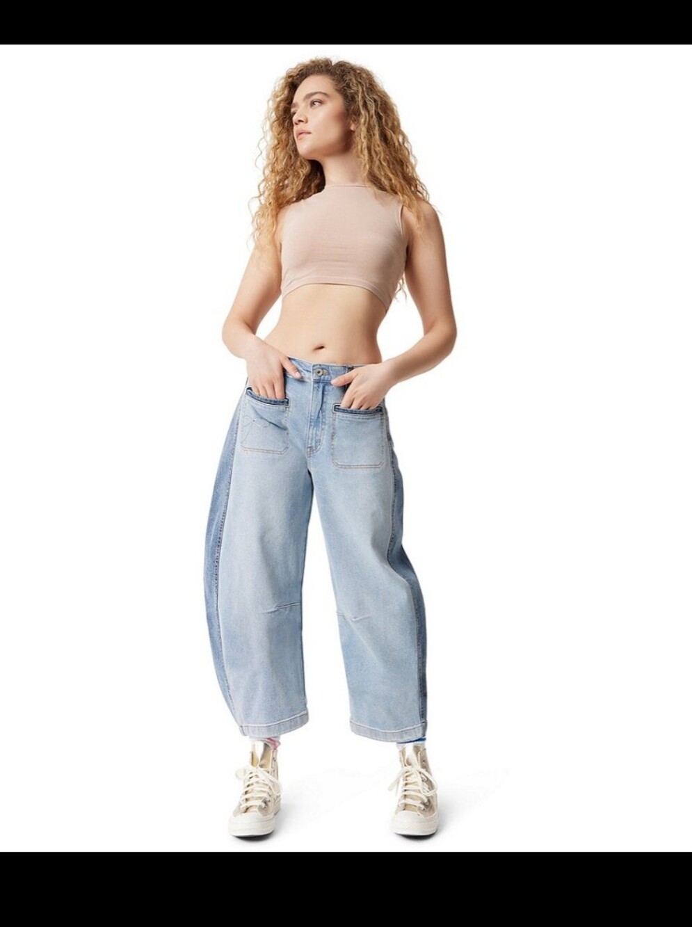 Frayed soraya wash rhinestone bow adorned barrel ankle jeans size 26 brand new - Picture 7 of 16